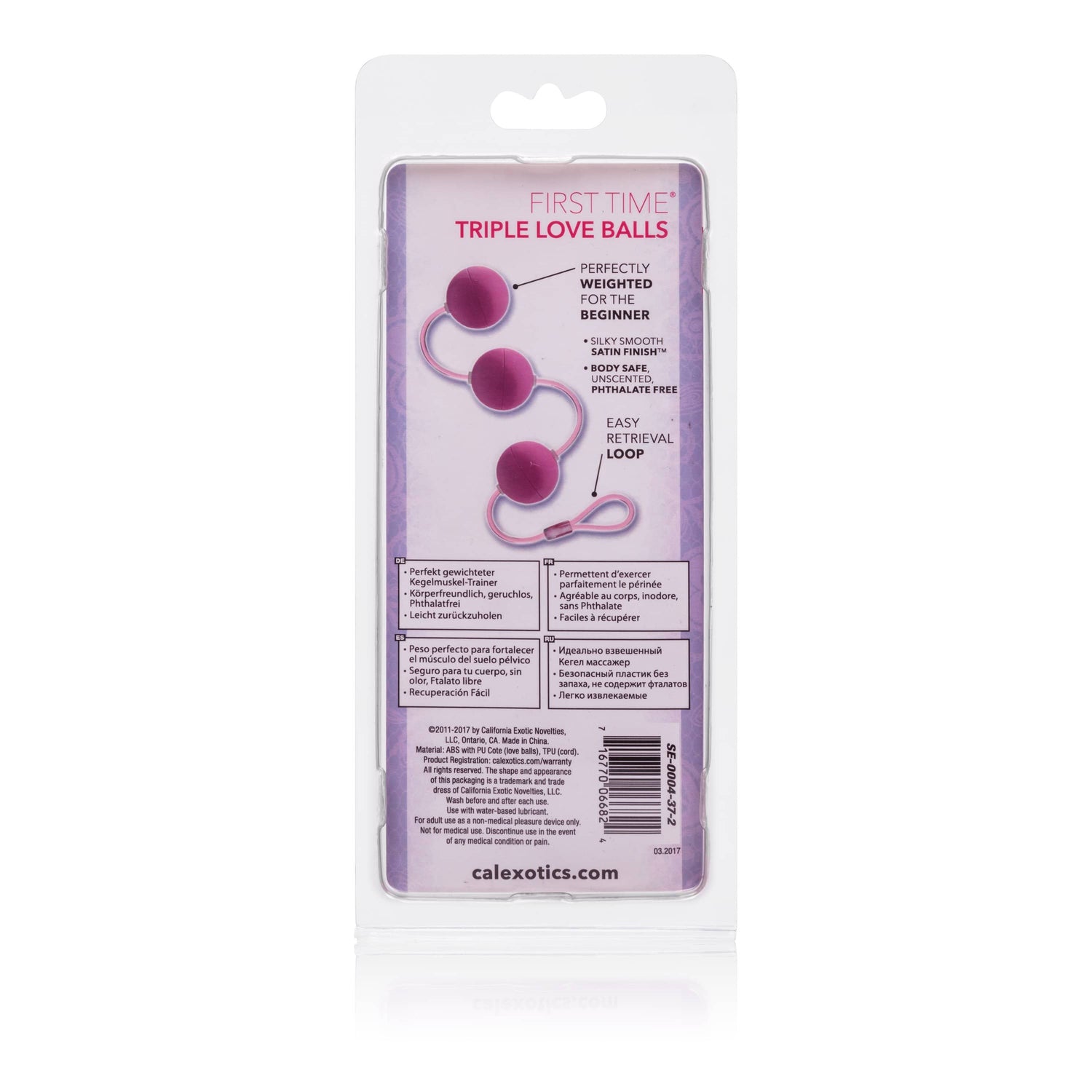 California Exotics - First Time Triple Love Kegel Balls (Pink) CE1577 CherryAffairs