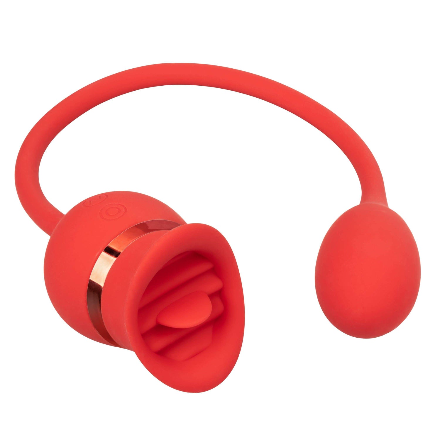 California Exotics - French Kiss Casanova Egg and Clit Massager (Red) CE1778 CherryAffairs