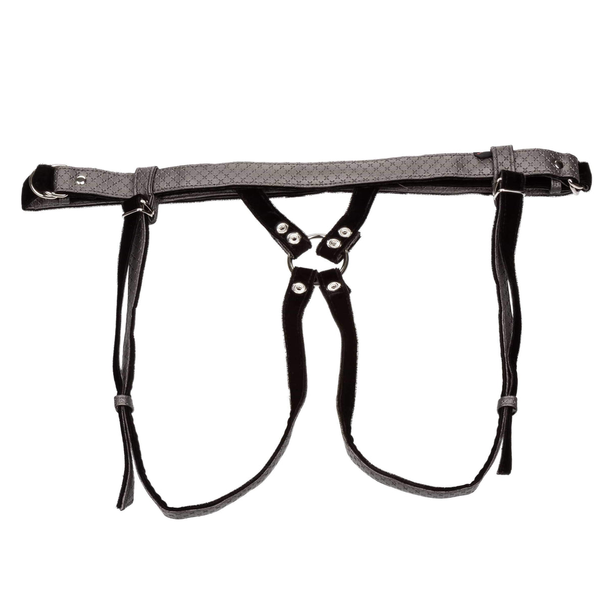 California Exotics - Her Royal Harness The Regal Duchess Strap On (Black) CE1758 CherryAffairs