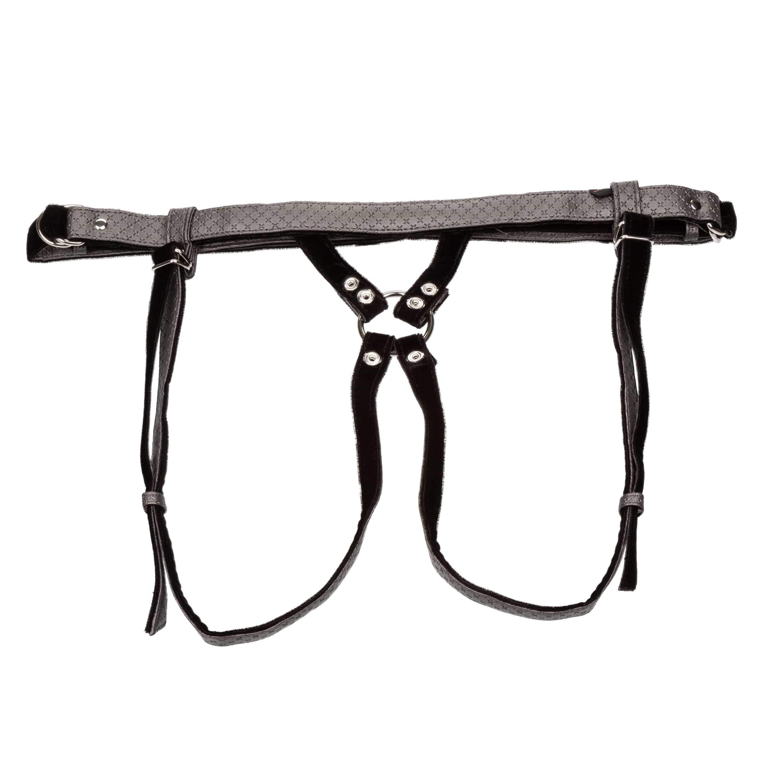 California Exotics - Her Royal Harness The Regal Duchess Strap On (Black) CE1758 CherryAffairs