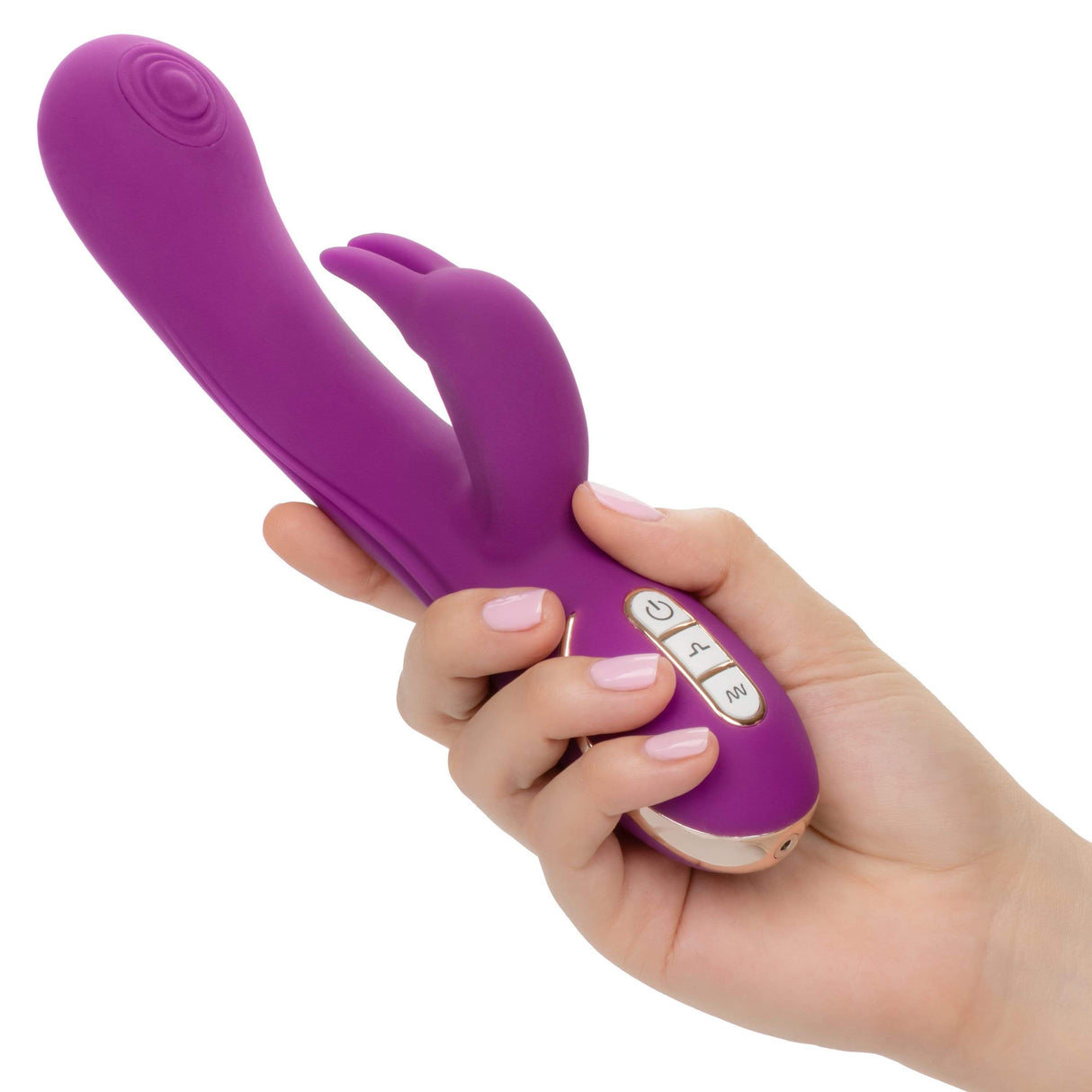 California Exotics - Jack Rabbit Signature Silicone Thumping Rabbit Vibrator (Purple) CE1781 CherryAffairs