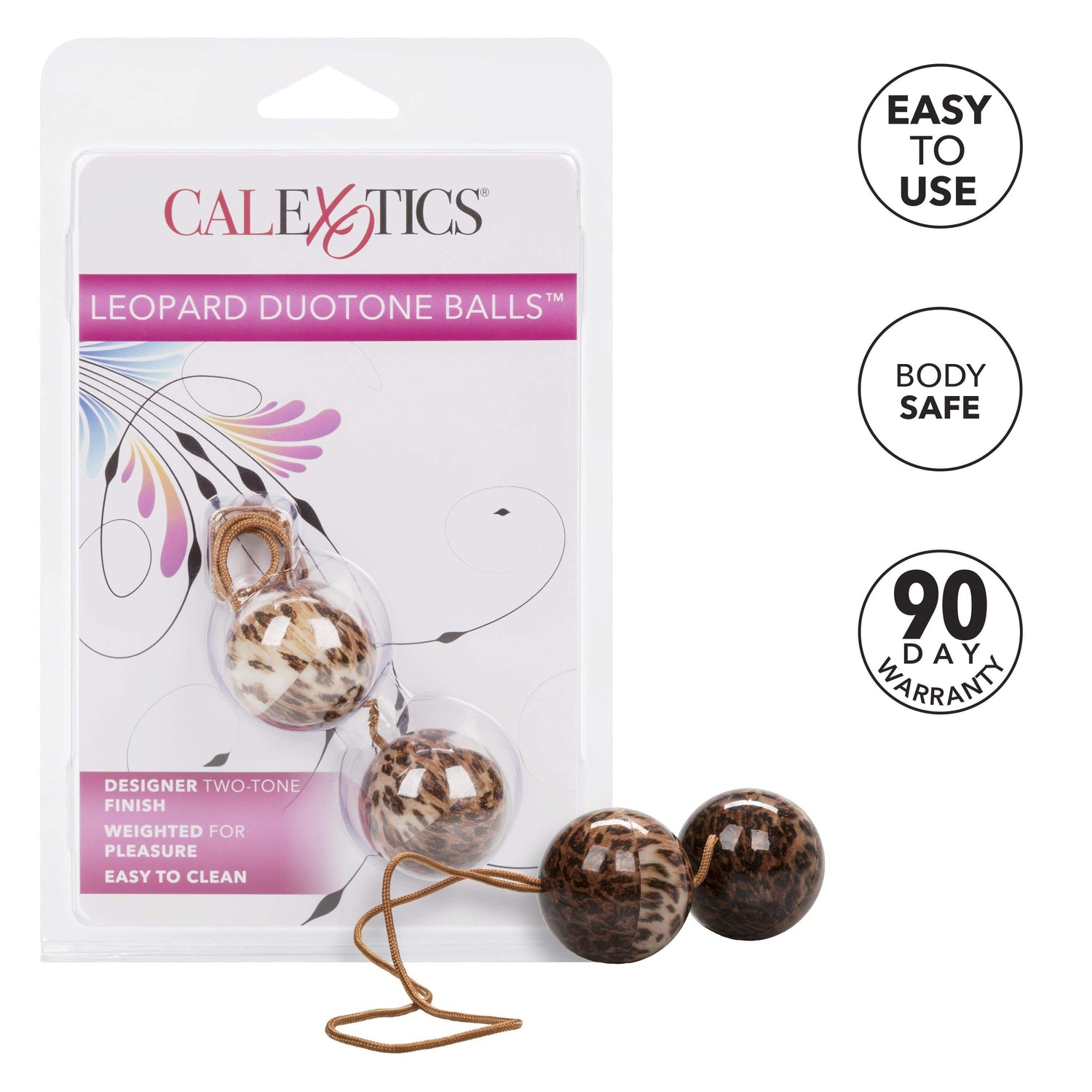 California Exotics - Leopard Duotone Weighted Kegel Balls (Leopard) CE1800 CherryAffairs