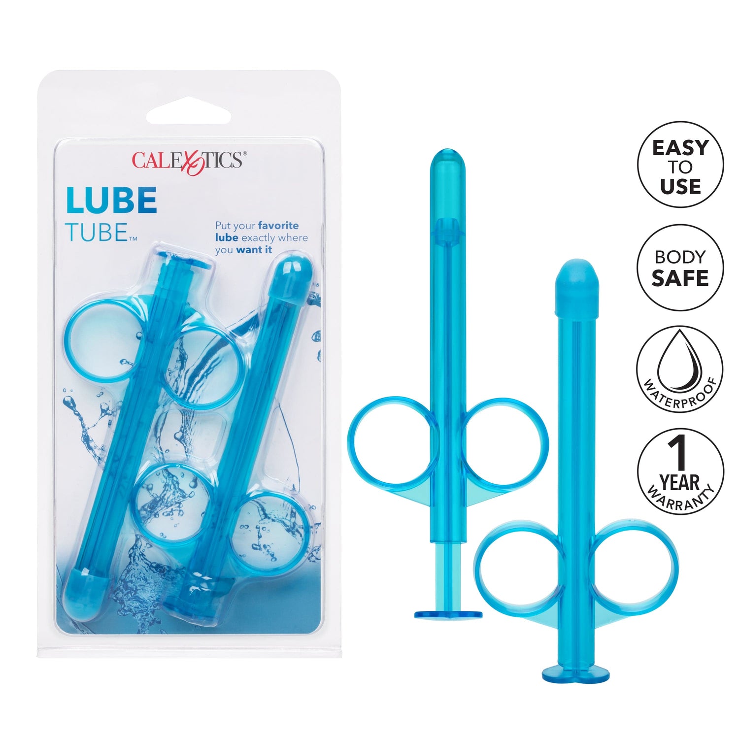 California Exotics - Lube Tube Lube Dispenser Accessory (Blue) CE1924 CherryAffairs