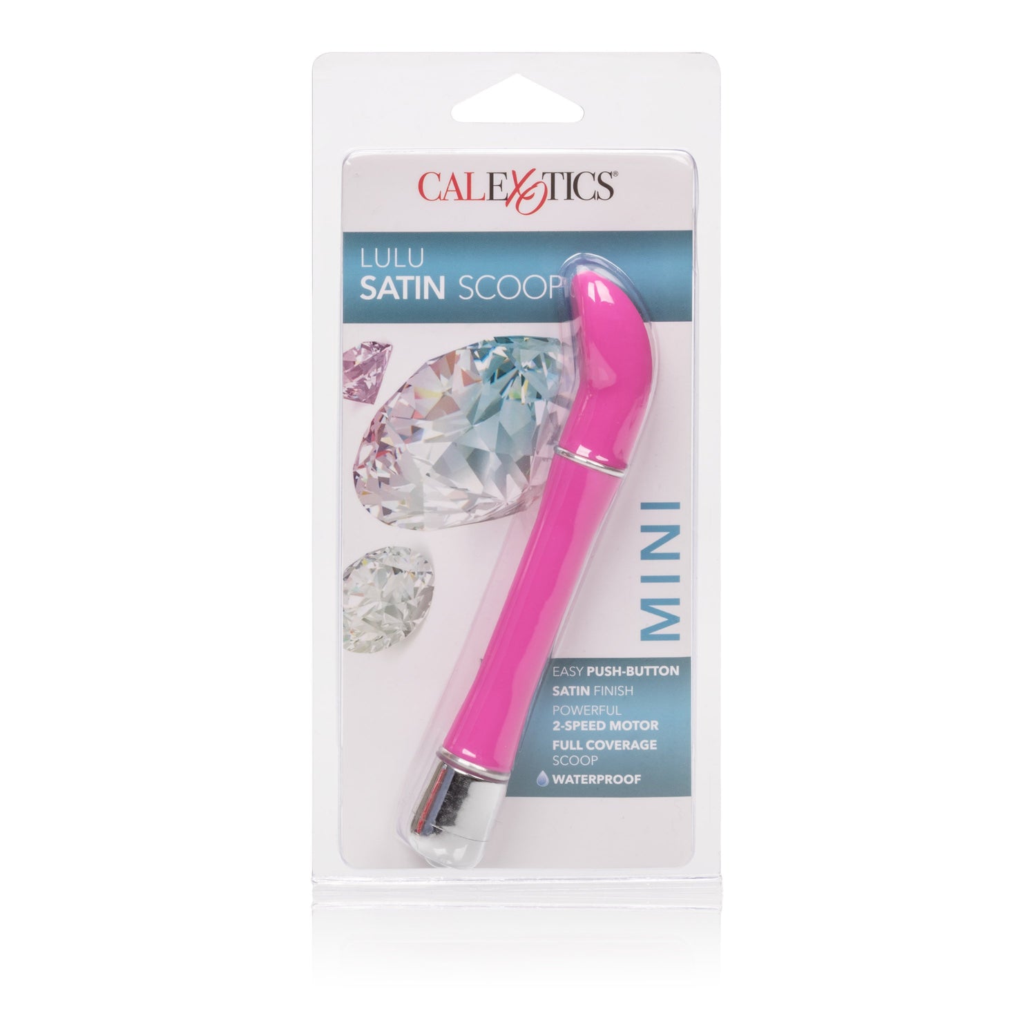 California Exotics - Lulu Satin Scoop Mini Vibrator (Pink) CE1501 CherryAffairs