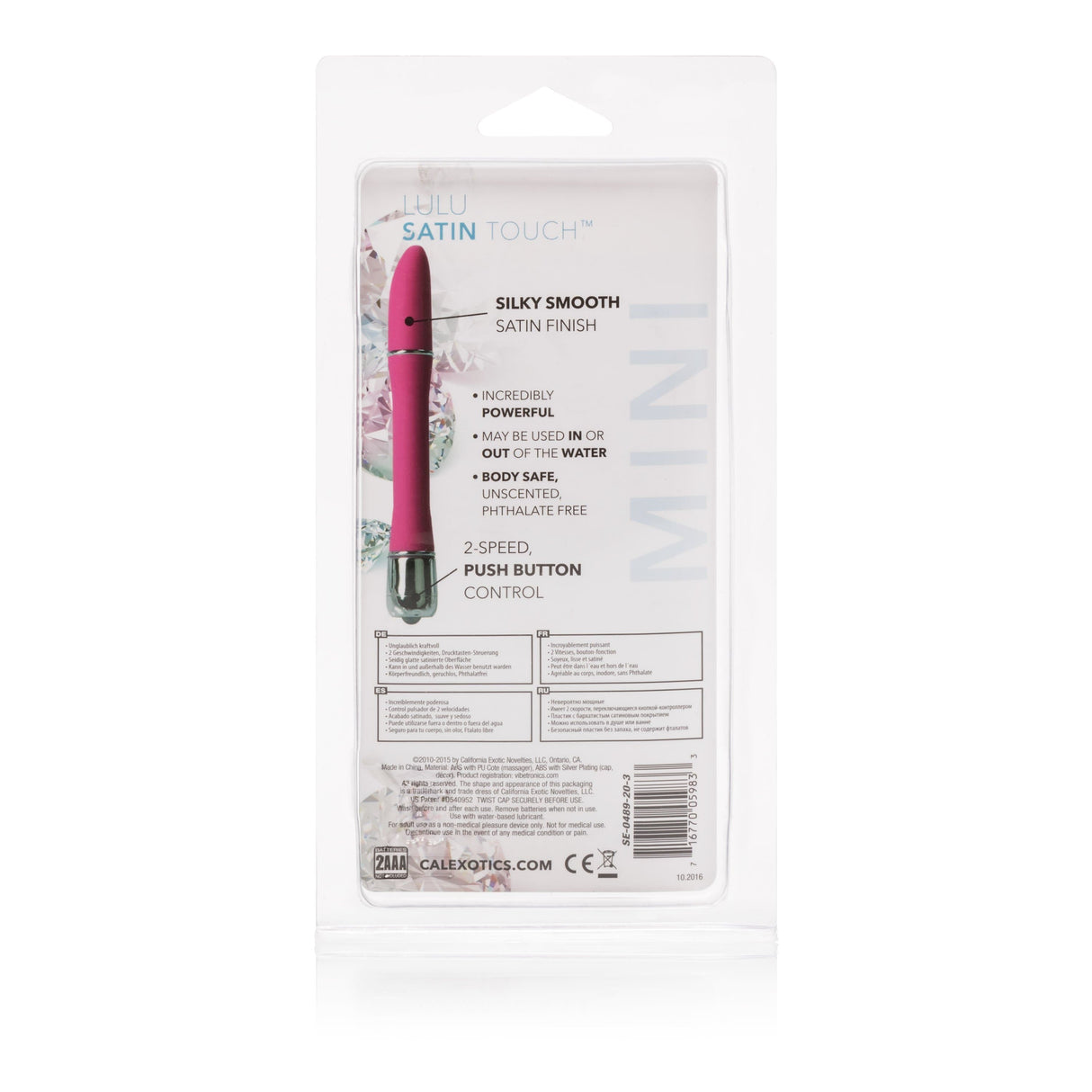 California Exotics - Lulu Satin Touch Mini Vibrator CherryAffairs