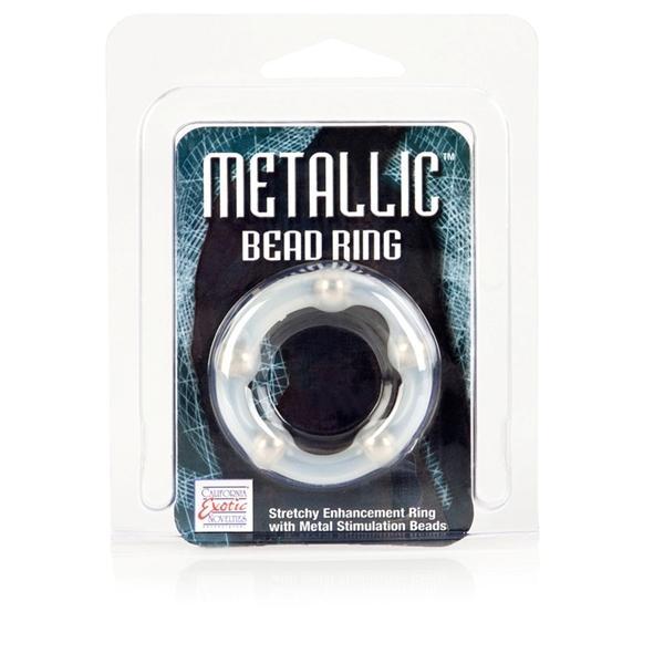 California Exotics - Metallic Bead Cock Ring - CherryAffairs.sg