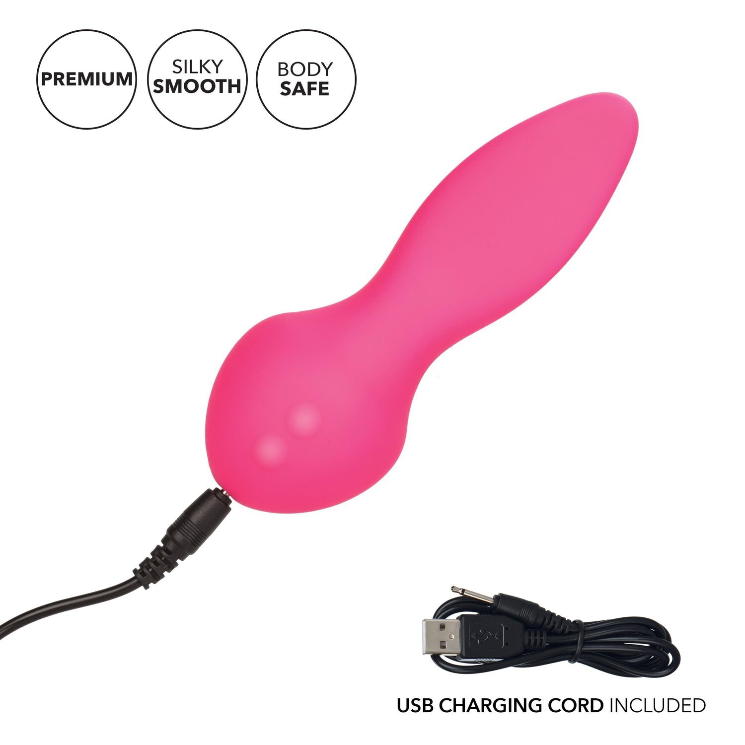 California Exotics - Mini Marvels Silicone Marvelous Flicker Clit Massager (Pink) CE1507 CherryAffairs