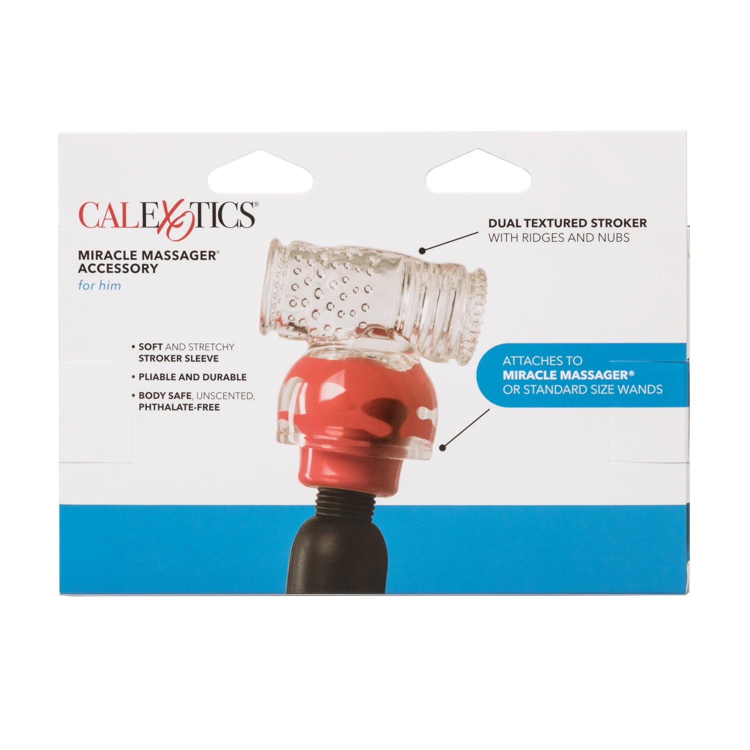 California Exotics - Miracle Massager Accessory For Him (Clear) CE1907 CherryAffairs