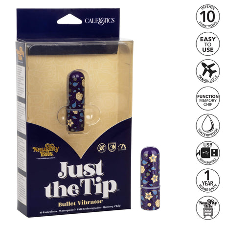 California Exotics - Naughty Bits Just The Tip Bullet Vibrator (Black) CE1831 CherryAffairs