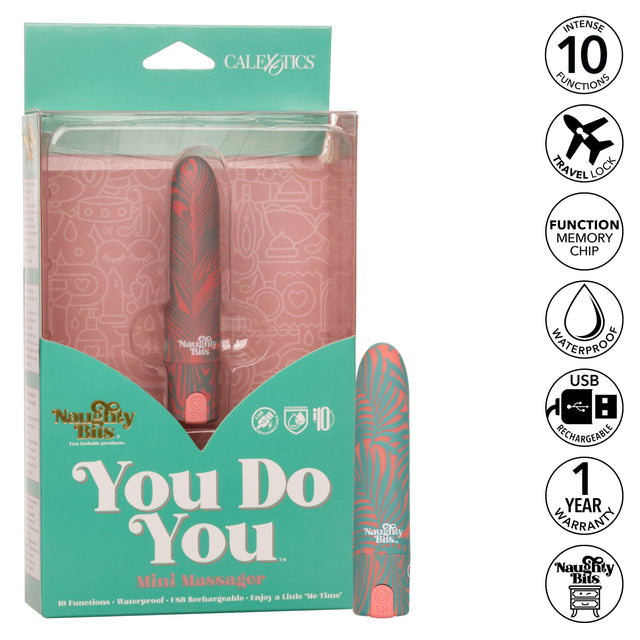 California Exotics - Naughty Bits You Do You Mini Massager Bullet Vibrator (Multi Colour) CE1981 CherryAffairs