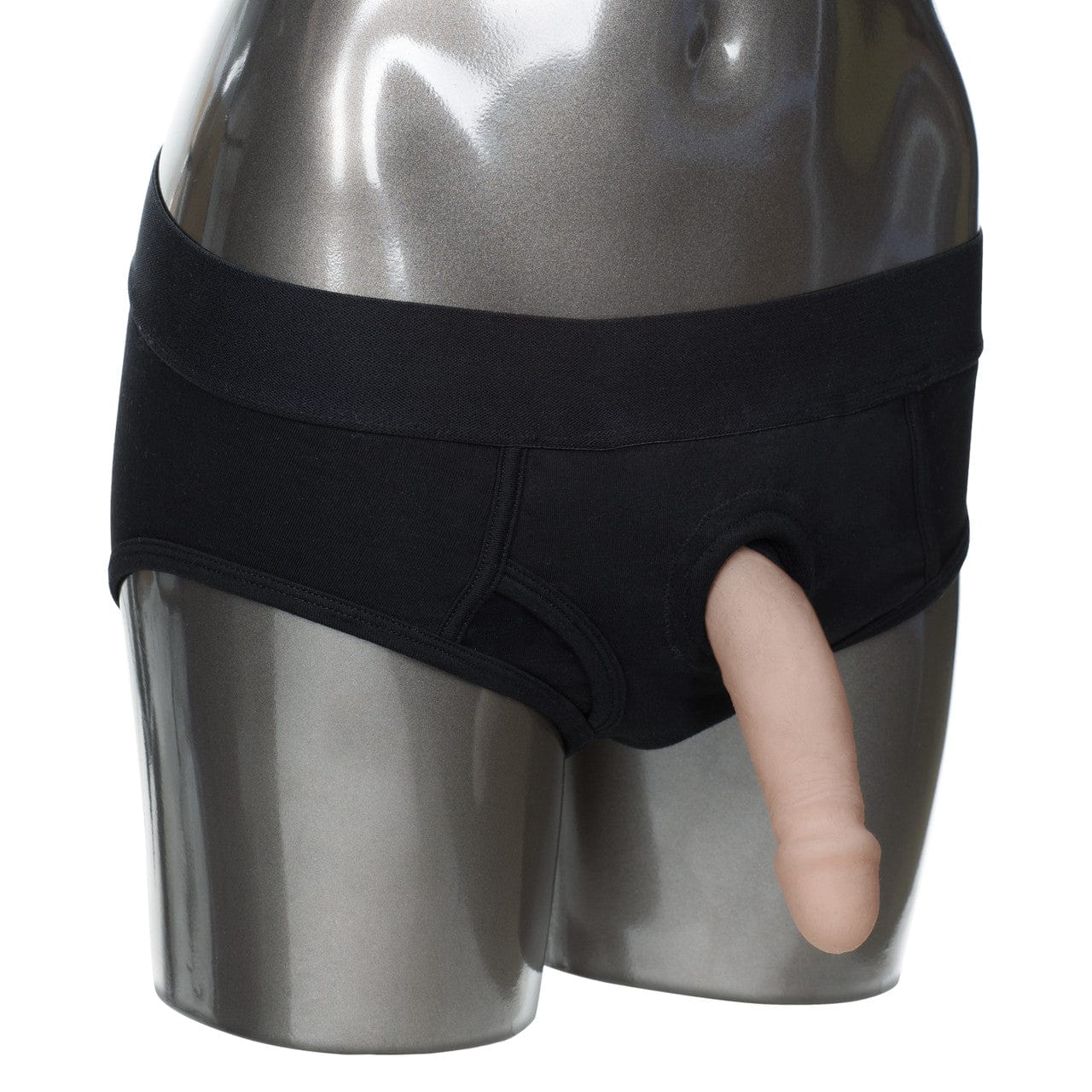 California Exotics - Packer Gear Black Brief Harness Strap On CherryAffairs