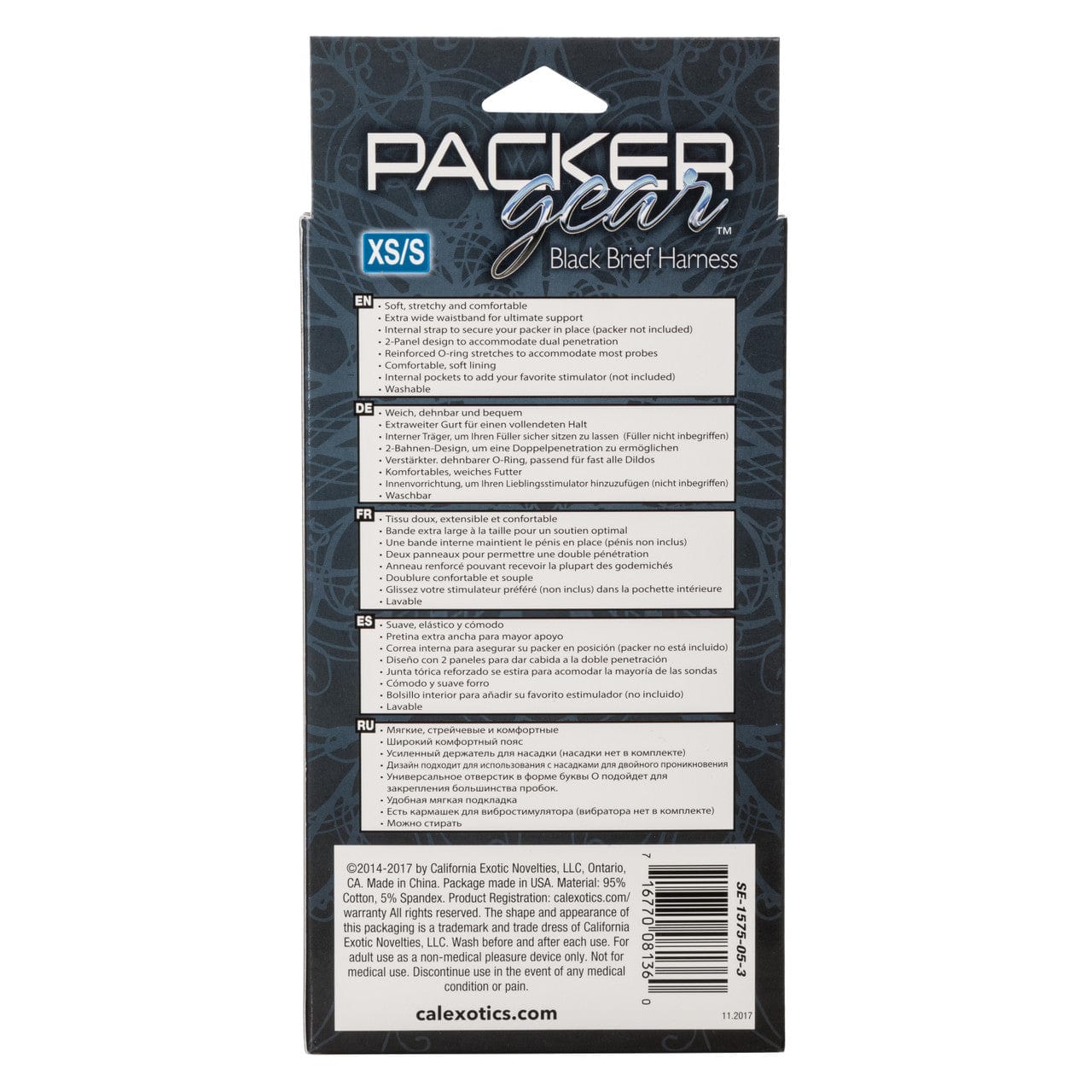 California Exotics - Packer Gear Black Brief Harness Strap On CherryAffairs