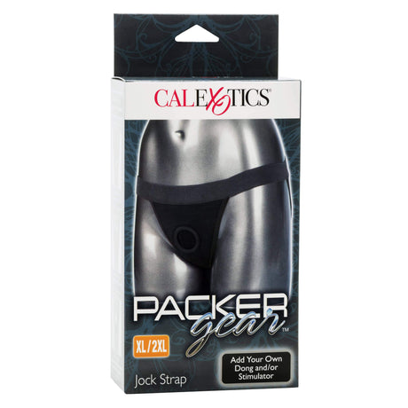 California Exotics - Packer Gear Jock Strap On Harness  Black 716770092168 Strap On w/o Dildo
