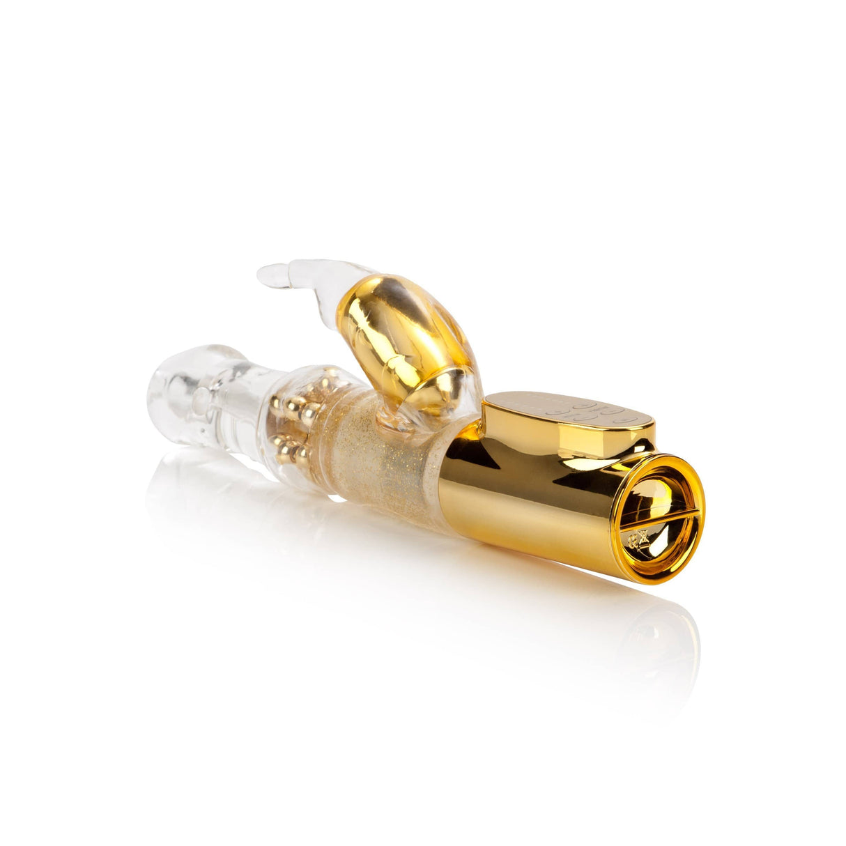 California Exotics - Platinum Collection Jack Rabbit Vibrator Intermediate (Gold) Rabbit Dildo (Vibration) Non Rechargeable