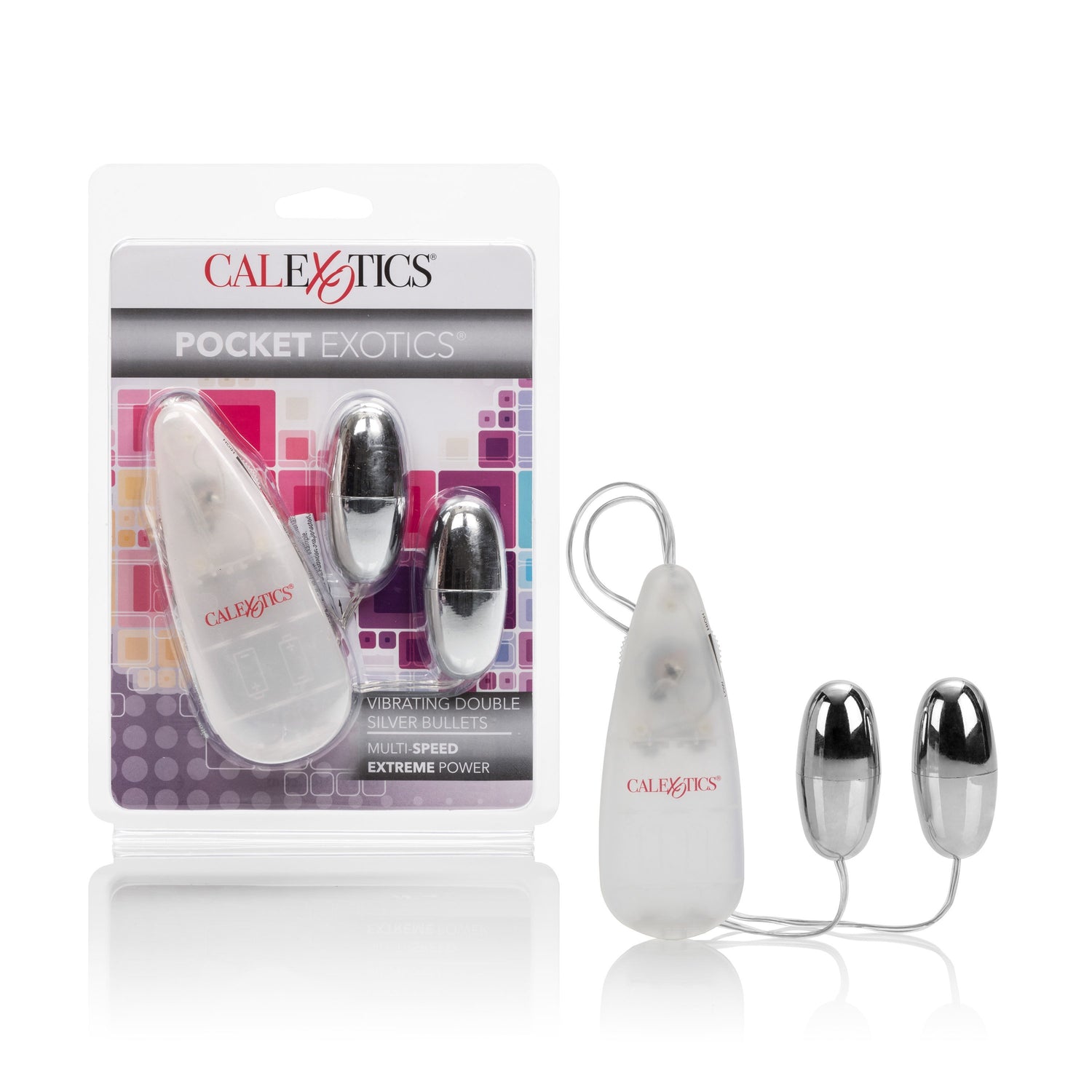 California Exotics - Pocket Exotics Wired Remote Vibrating Double Gold Bullets CherryAffairs
