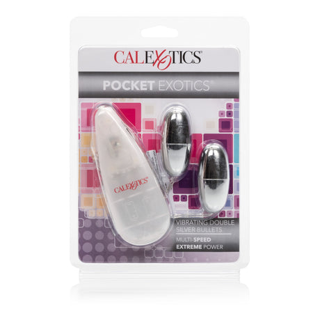 California Exotics - Pocket Exotics Wired Remote Vibrating Double Gold Bullets CherryAffairs