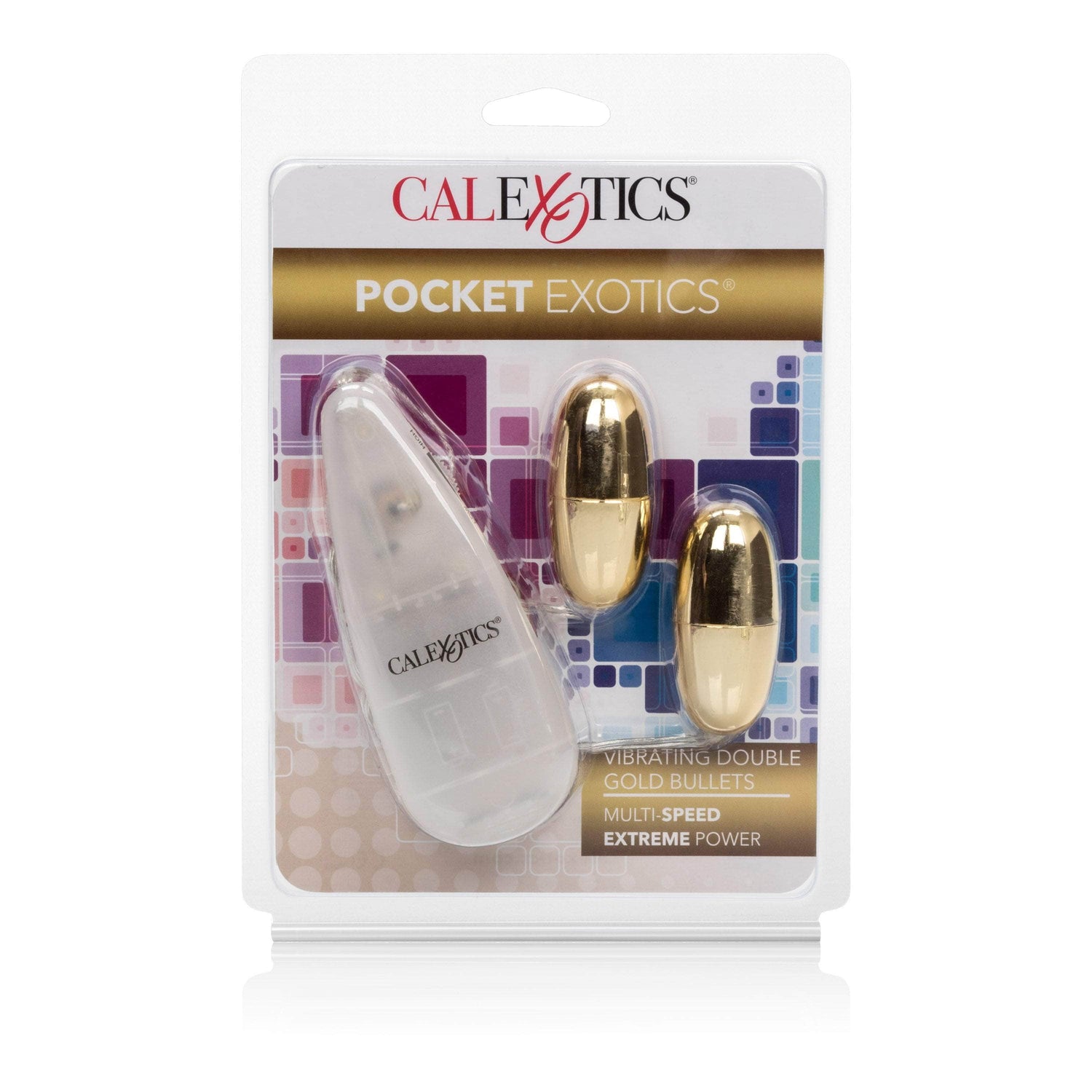 California Exotics - Pocket Exotics Wired Remote Vibrating Double Gold Bullets CherryAffairs
