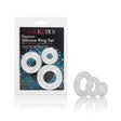 California Exotics - Premium Silicone Ring Set Pack of 3 (Clear) CE1340 CherryAffairs