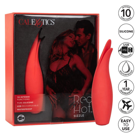 California Exotics - Red Hot Sizzle Clit Massager (Red) CE1689 CherryAffairs
