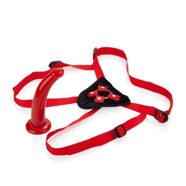 California Exotics - Red Rider Adjustable Strap On 7" - CherryAffairs.sg