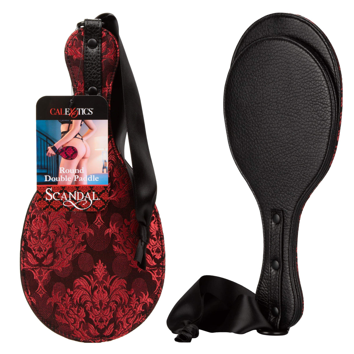 California Exotics - Scandal Round Double Paddle (Red) CE1733 CherryAffairs