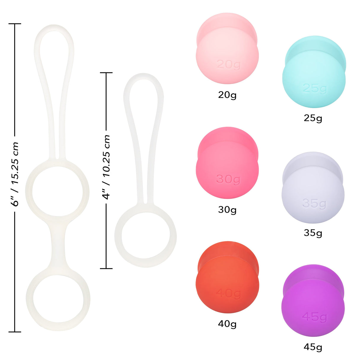 California Exotics - Sheology Interchangeable Weighted Kegel Set (Multi Colour) CE1868 CherryAffairs