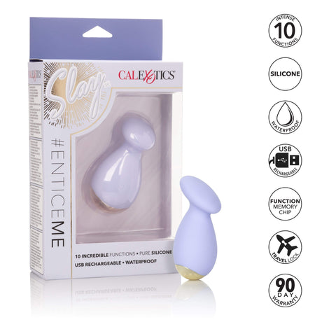 California Exotics - Slay EnticeMe Silicone Clit Massger (Purple) CE1830 CherryAffairs