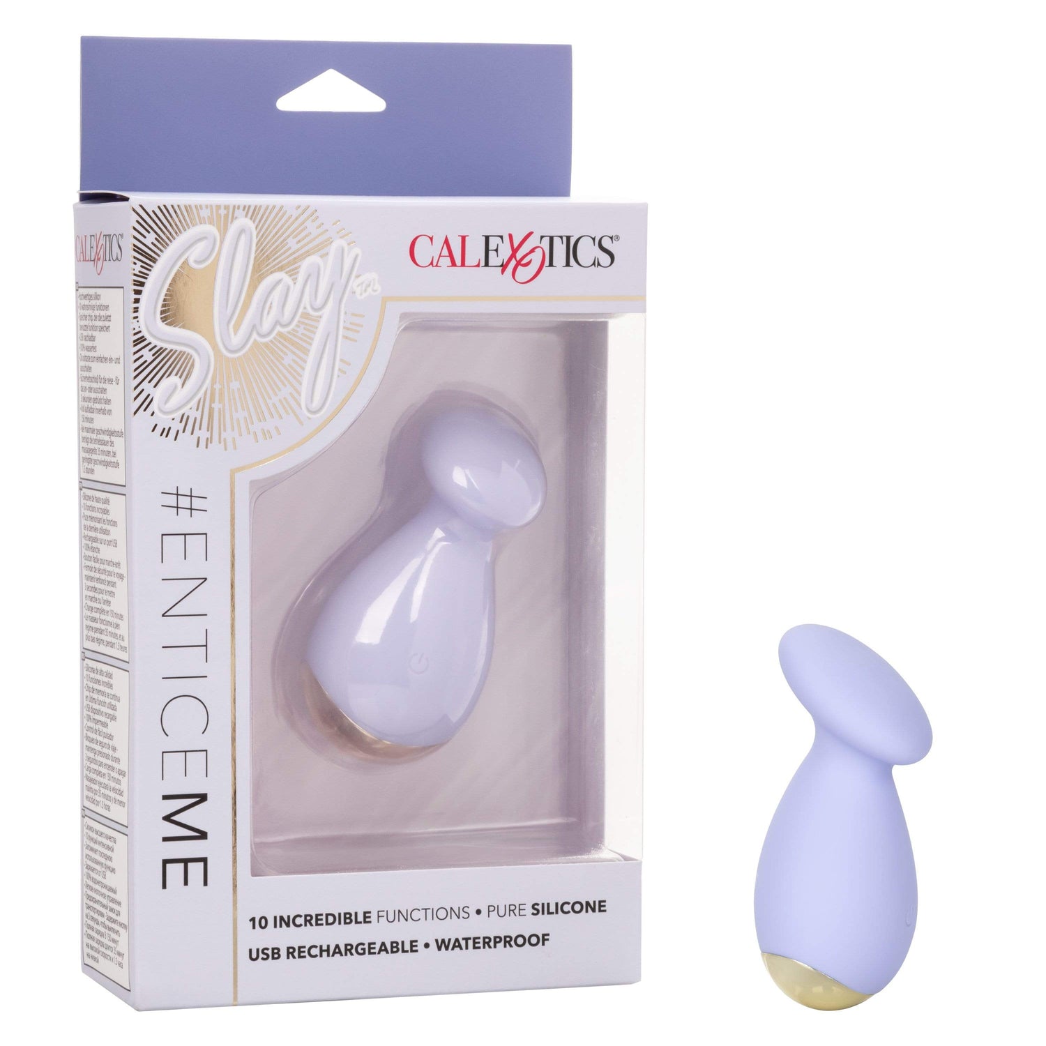 California Exotics - Slay EnticeMe Silicone Clit Massger (Purple) CE1830 CherryAffairs