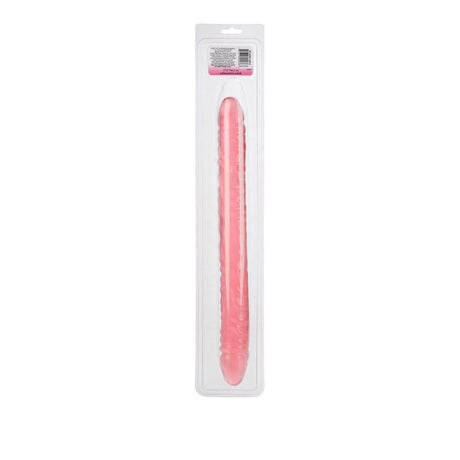California Exotics - Translucence Veined Double Dong 17" (Pink) CE1693 CherryAffairs