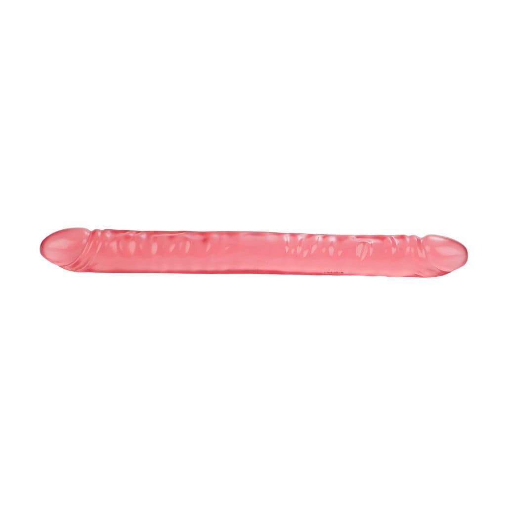California Exotics - Translucence Veined Double Dong 17" (Pink) CE1693 CherryAffairs