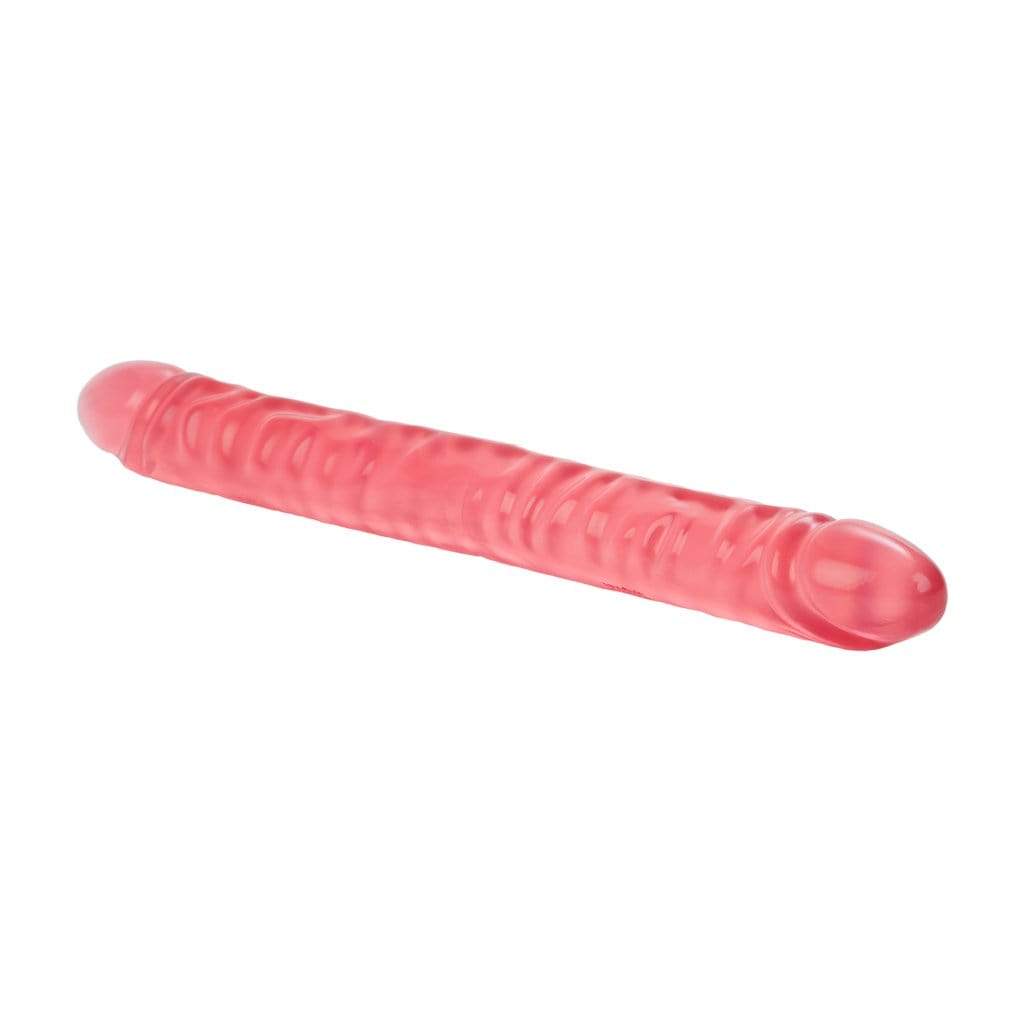 California Exotics - Translucence Veined Double Dong 17" (Pink) CE1693 CherryAffairs