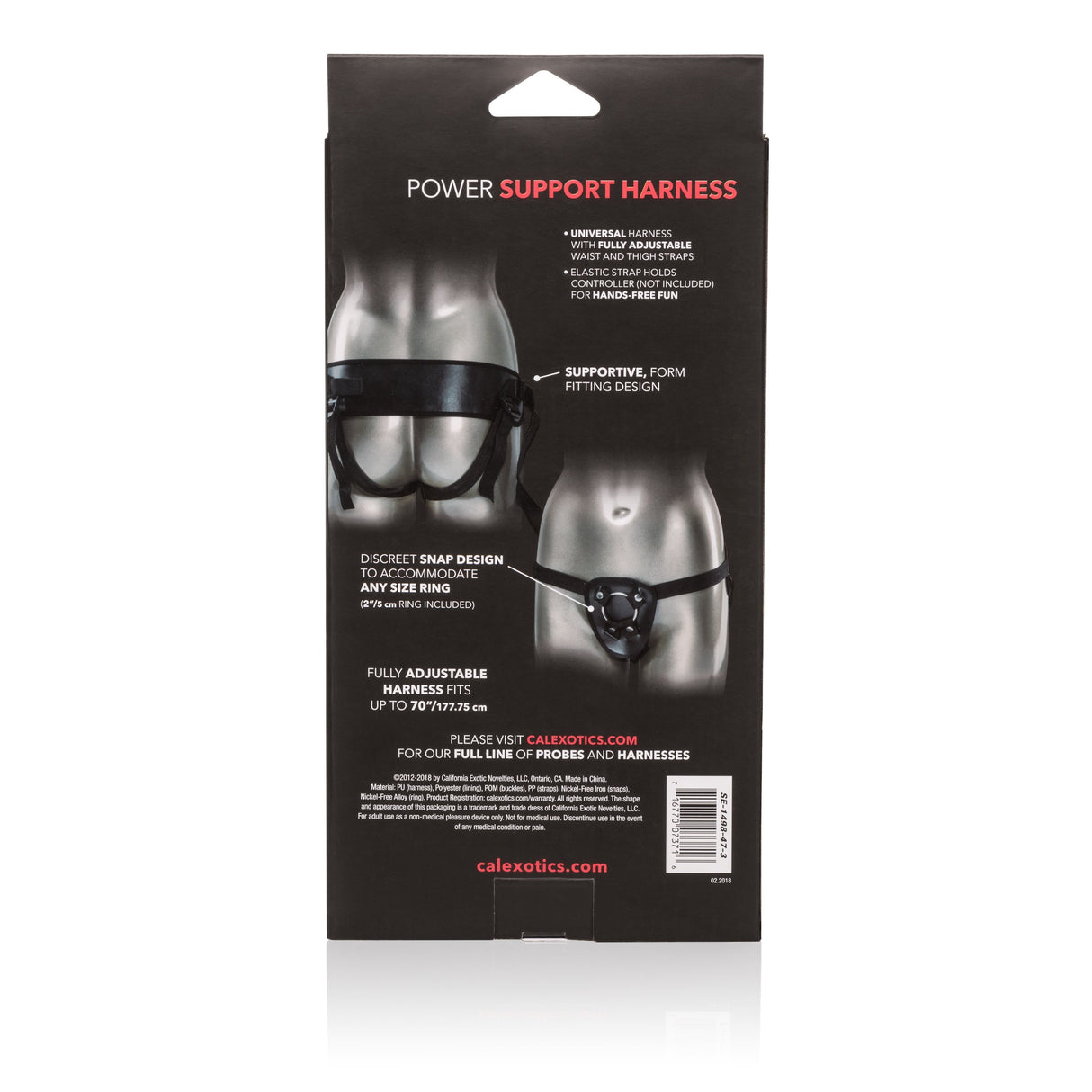 California Exotics - Universal Love Rider Power Support Harness (Black) CE1608 CherryAffairs