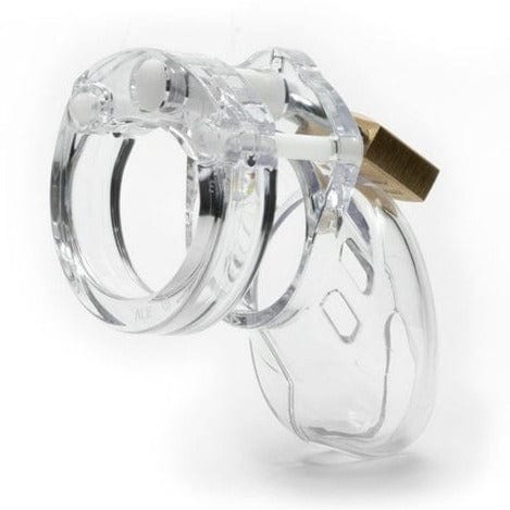 CBX - CB-6000S Male Chastity Cage Small 2.5" (Clear) - CherryAffairs.sg