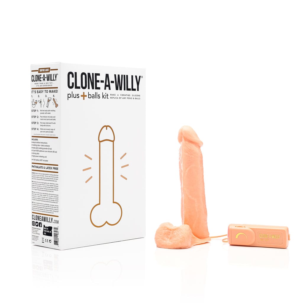Clone A Willy - Vibrating Penis plus Balls DIY Dildo Clone Molding Kit - CherryAffairs.sg