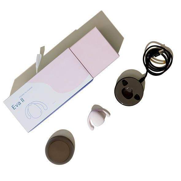 Dame Products - EVA II Hands-Free Couple's Vibrator (Quartz) - CherryAffairs.sg