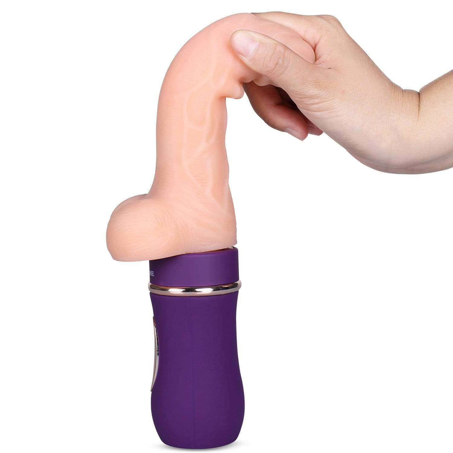 Erocome - Auriga Thrust Realistic Dildo Vibrator (Beige) ERC1010 CherryAffairs