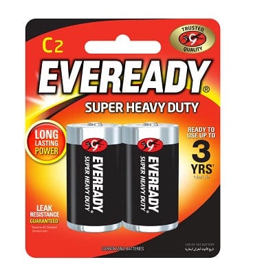 Eveready - Super Heavy Duty M1235 Battery Pack of 2 C2 EVR1007 CherryAffairs