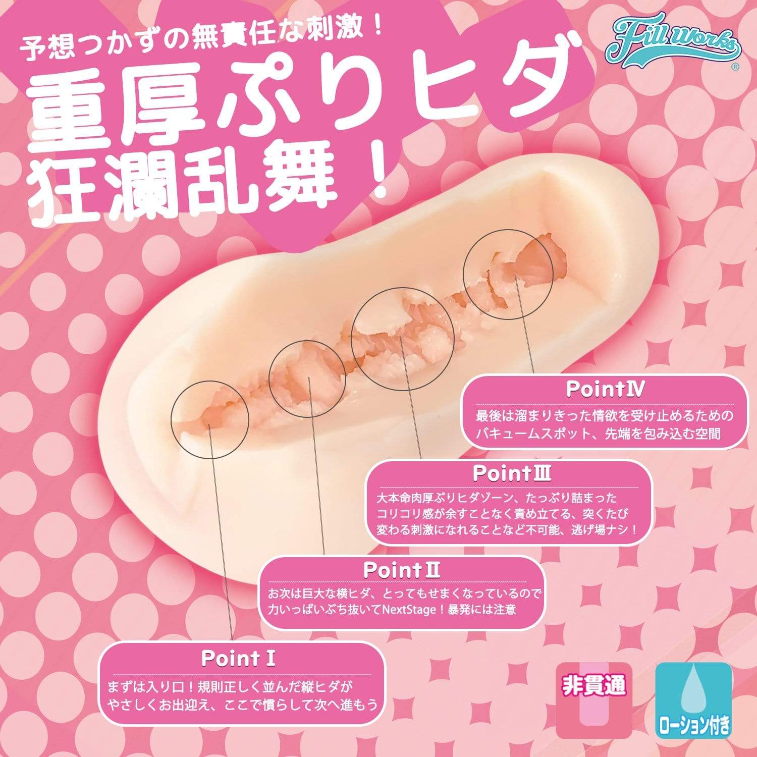 Fill Works - Purihida Vitality Onahole (Beige) FW1011 CherryAffairs