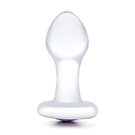 Glas - Bling Bling Glass Butt Plug 3.5" (Clear) GL1029 CherryAffairs
