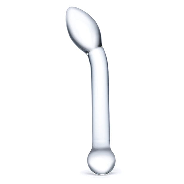 Glas - Slimline G Spot Hand Blown Glass Dildo 8" (Clear) GL1043 CherryAffairs
