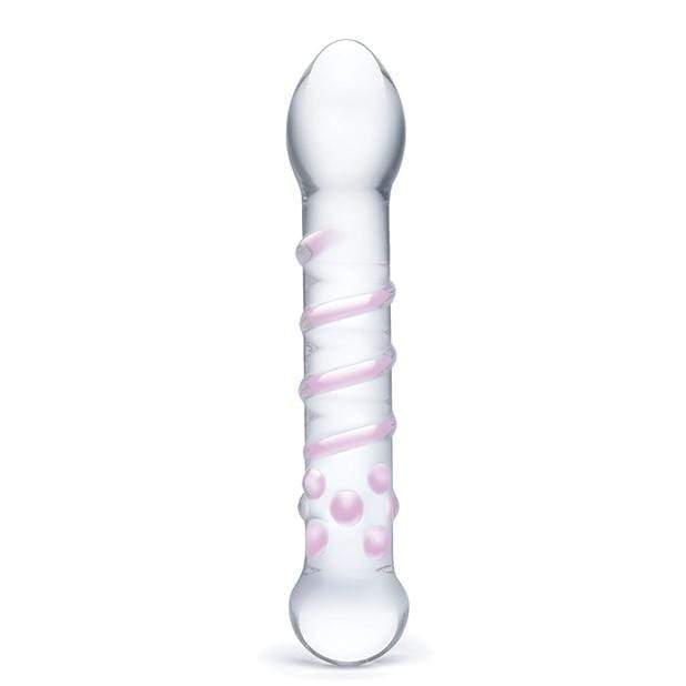 Glas - Spiral Staircase Full Tip Glass Dildo 7.25" (Clear) GL1023 CherryAffairs
