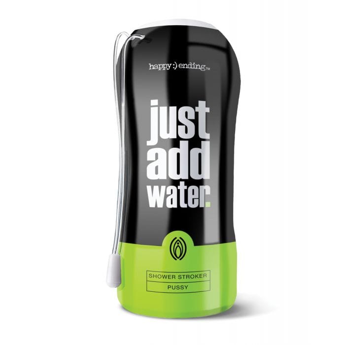 Happy Ending - Just Add Water Shower Stroker Pussy Cup Masturbator (Tan) Masturbator Soft Stroker (Non Vibration)