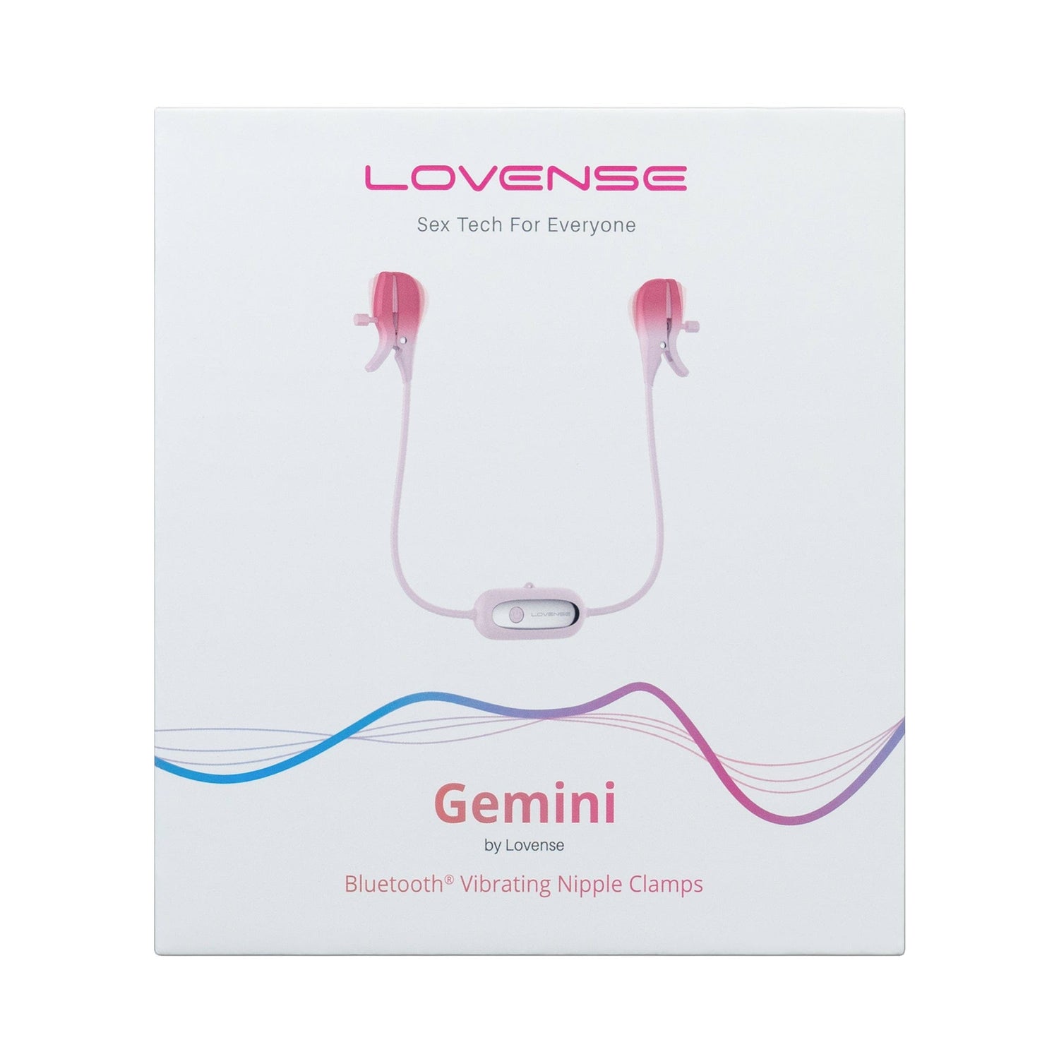Lovense - Gemini App-Controlled Vibrating Nipple Clamps (Pink)    Nipple Clamps (Vibration) Rechargeable