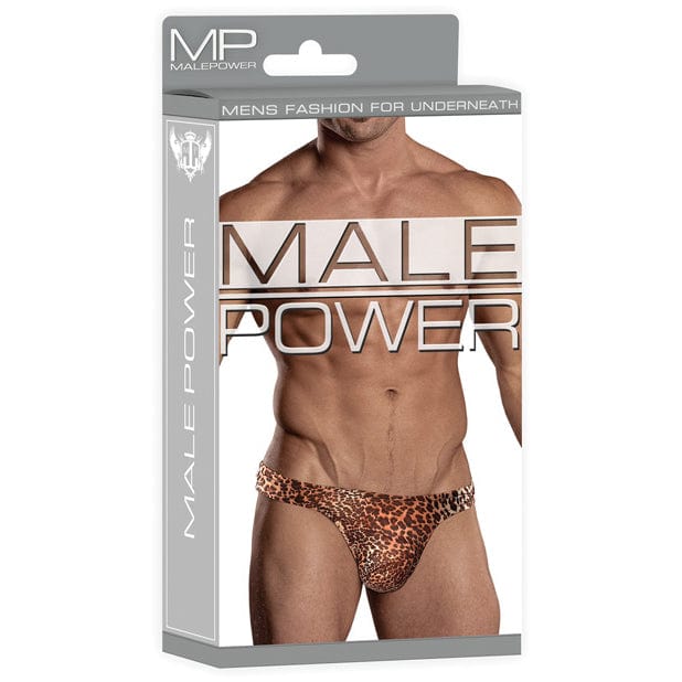 Male Power - Wonder Animal Print Thong Underwear S/M (Leopard)    Gay Pride Underwear