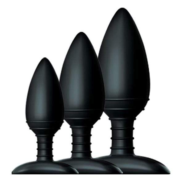 Nexus - Unisex Silicone Butt Plug Trio (Black) NE1049 CherryAffairs