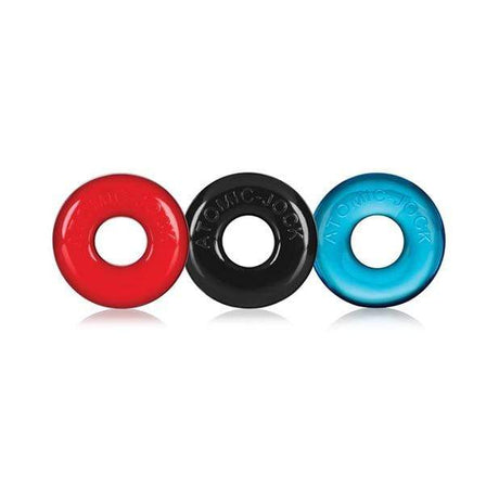 Oxballs - Ringer Donut Cock Ring Set Pack of 3 (Multi Colour) OX1027 CherryAffairs