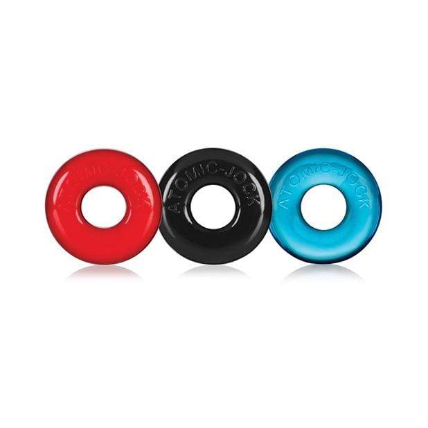 Oxballs - Ringer Donut Cock Ring Set Pack of 3 (Multi Colour) OX1027 CherryAffairs