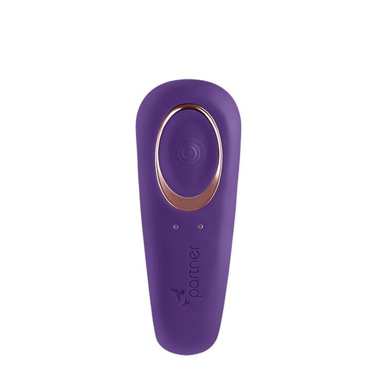 Satisfyer - Double Classic Partner Couple's Vibrator (Purple) - CherryAffairs.sg