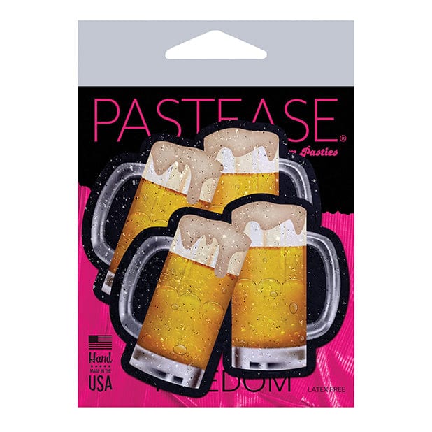 Pastease - Premium Clinking Beer Mugs Pasties Nipple Covers O/S (Yellow)    Nipple Covers
