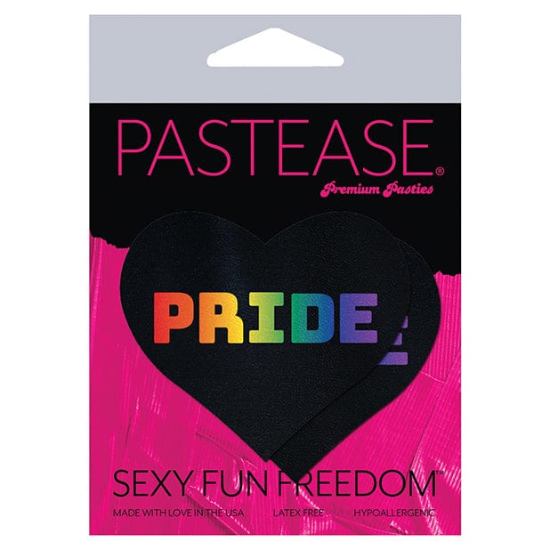 Pastease - Premium Pride Pasties Nipple Covers O/S (Black/Rainbow) Nipple Covers